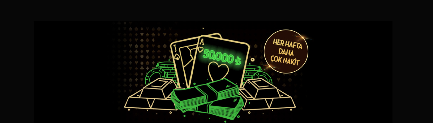 herhafta Toplam 50.000 TL Ödül Blackjack Masalarında